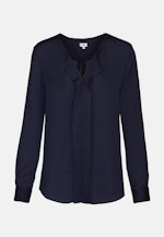 Grande taille V-Neck Slip Over Blouse in Dark Blue |  Seidensticker Onlineshop