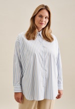 Curvy Blouse Longue Oversized Manche Longue in Bleu Clair |  Seidensticker Onlineshop