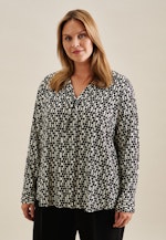 Grande taille V-Neck Shirt Blouse in Black |  Seidensticker Onlineshop