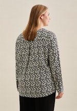 Grande taille V-Neck Shirt Blouse in Black |  Seidensticker Onlineshop