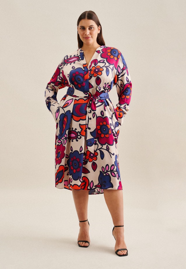 Grande taille Collar Dress in Ecru | Seidensticker Onlineshop