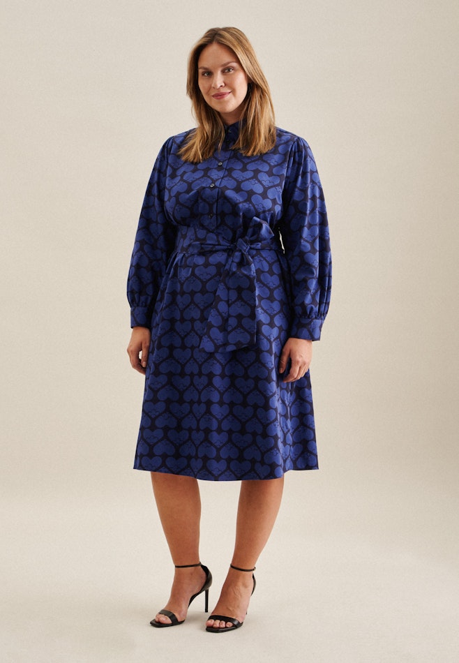 Grande taille Collar Dress in Dark Blue | Seidensticker online shop