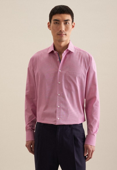Regular Business Hemd Uni in Rosa/Pink |  Seidensticker Onlineshop