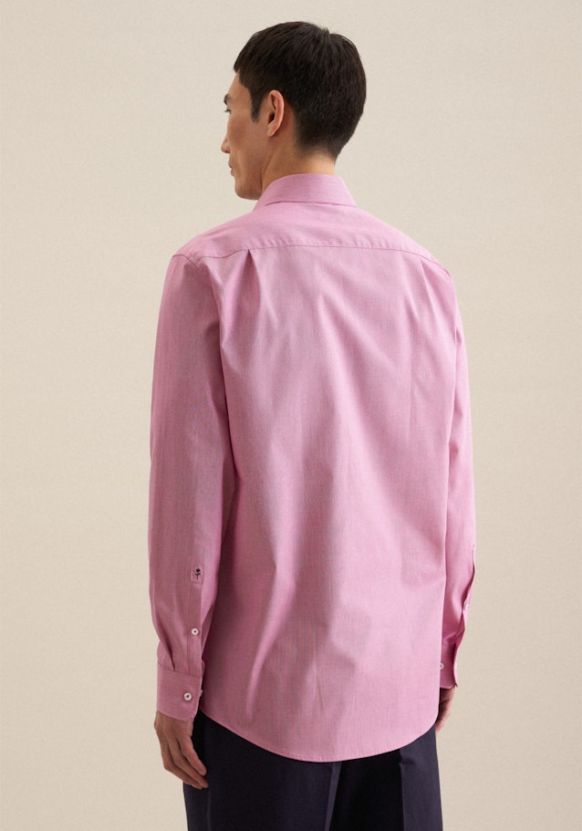 Non-iron Structure Business Shirt in Regular with Kent-Collar in Pink | Seidensticker Onlineshop