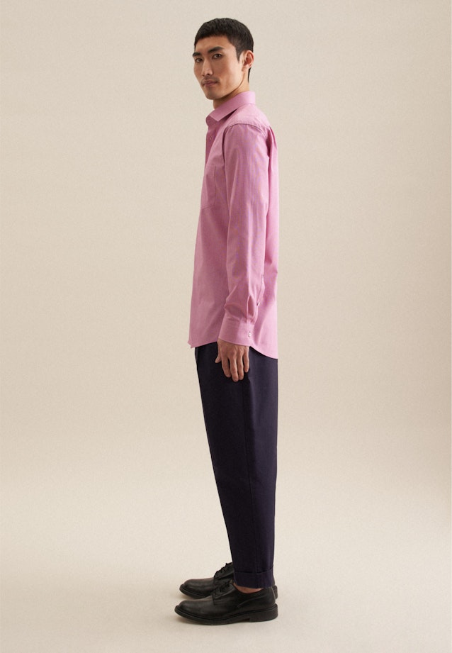 Regular Business Hemd Uni in Rosa/Pink |  Seidensticker Onlineshop