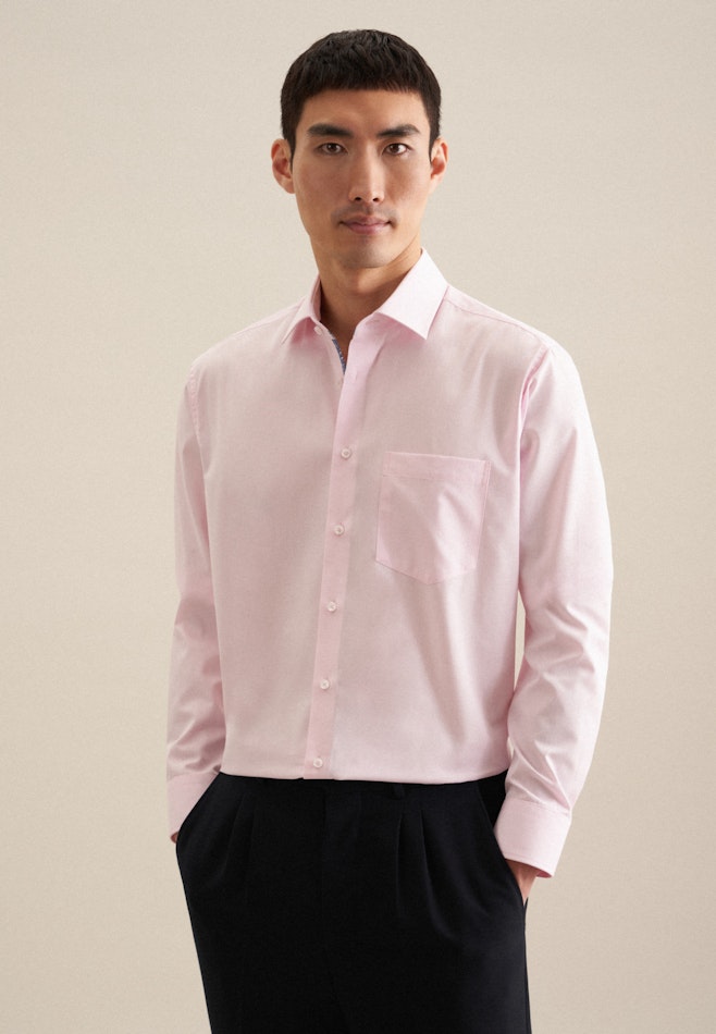 Regular Business Hemd Uni in Rosa/Pink | Seidensticker Onlineshop