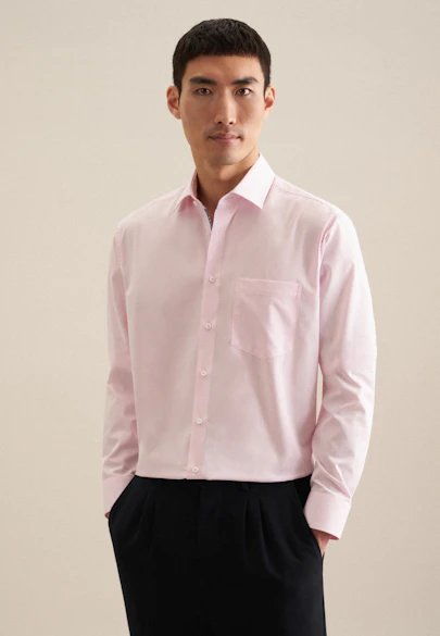 Regular Chemise d'affaires Uni in Rose Fuchsia |  Seidensticker Onlineshop