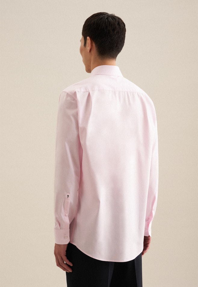 Non-iron Structure Business Shirt in Regular with Kent-Collar in Pink | Seidensticker online shop