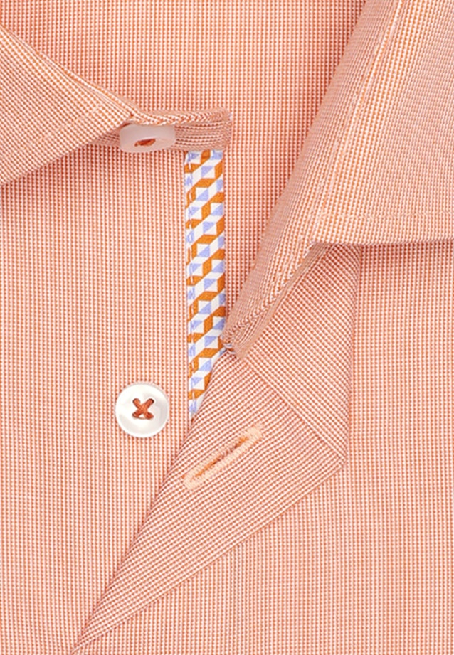 Non-iron Structure Business Shirt in Regular with Kent-Collar in Orange |  Seidensticker Onlineshop