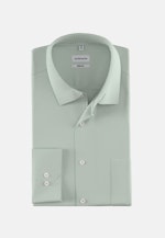 Non-iron Structure Business Shirt in Regular with Kent-Collar in Green |  Seidensticker Onlineshop