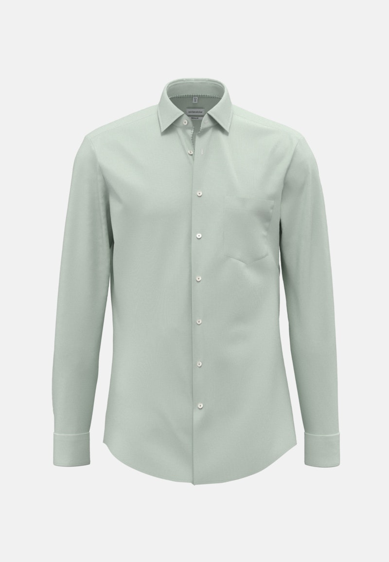 Non-iron Structure Business Shirt in Regular with Kent-Collar