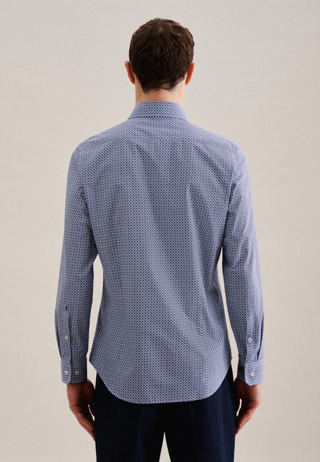 Chemise Business Slim Popeline Col Kent dans Bleu Clair | Boutique en ligne Seidensticker