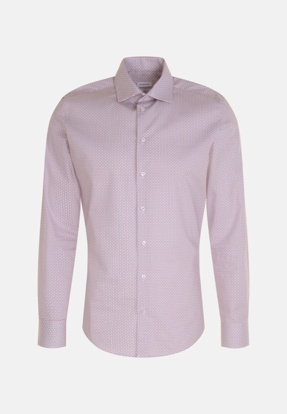 Slim Business Hemd Druck in Rot |  Seidensticker Onlineshop