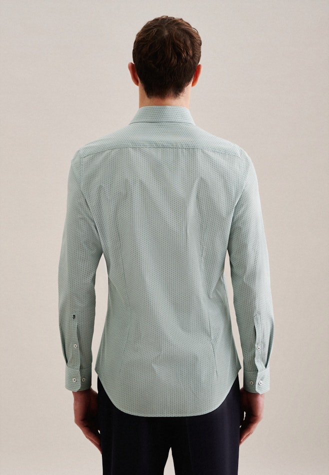 Business Shirt in Slim with Kent-Collar in Green | Seidensticker Onlineshop