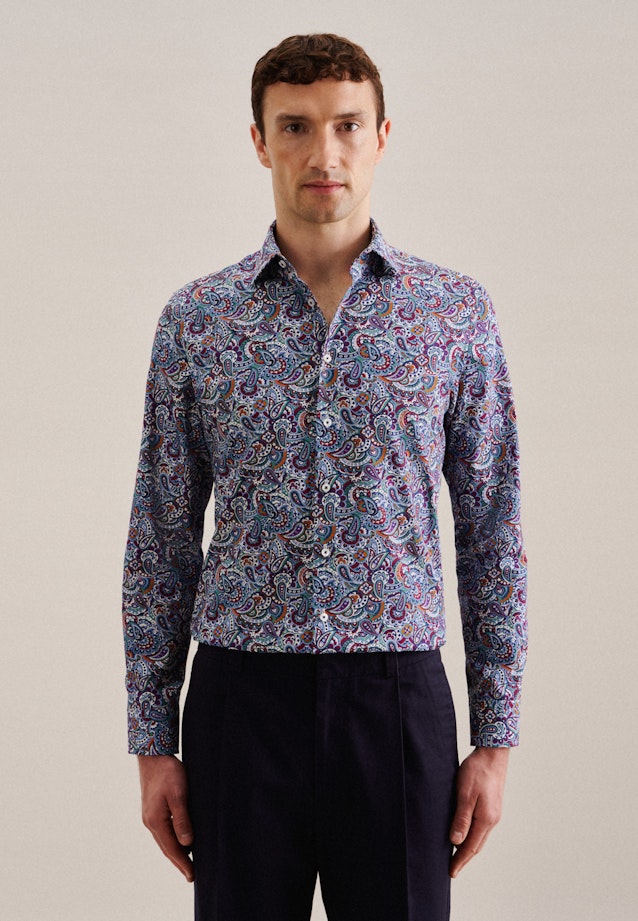 Slim Business Hemd Paisley in Grün |  Seidensticker Onlineshop