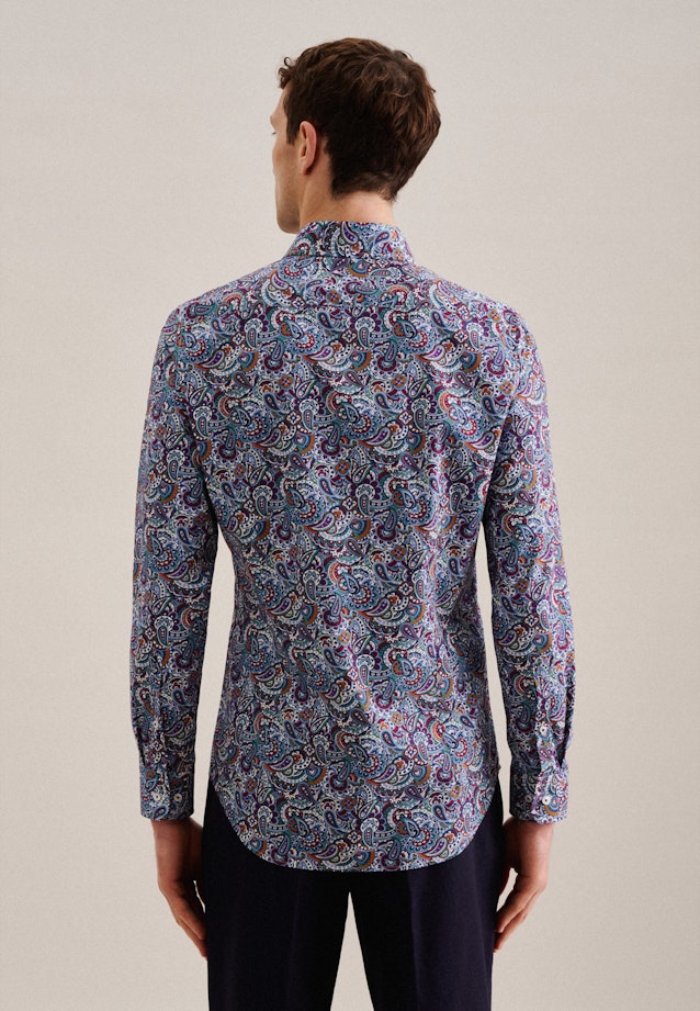 Slim Business Hemd Paisley in Grün |  Seidensticker Onlineshop