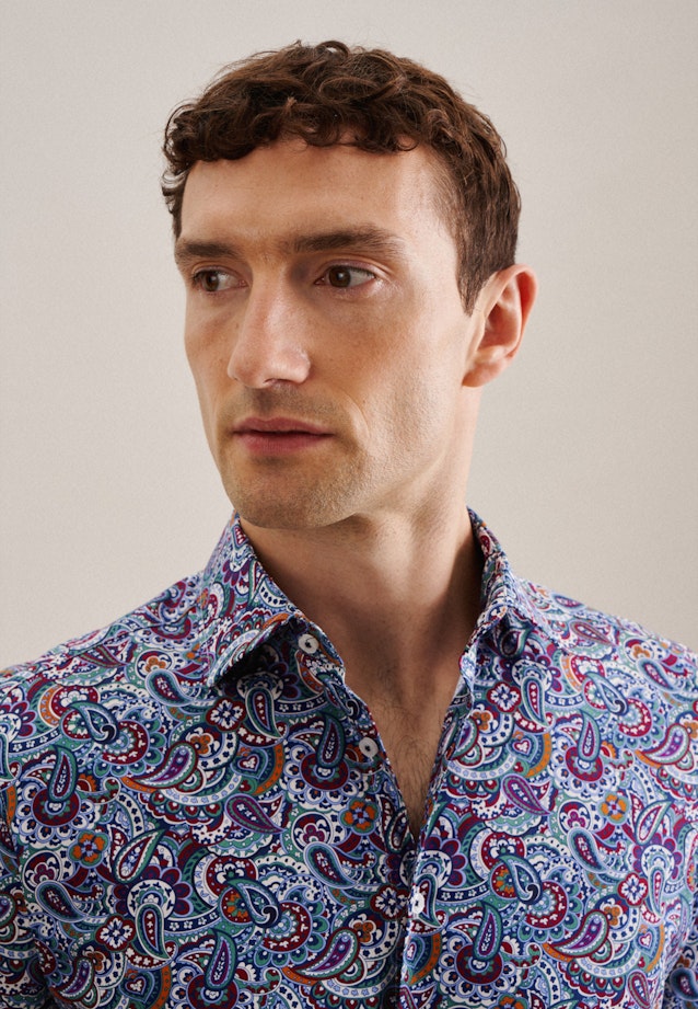 Slim Business Hemd Paisley in Grün |  Seidensticker Onlineshop