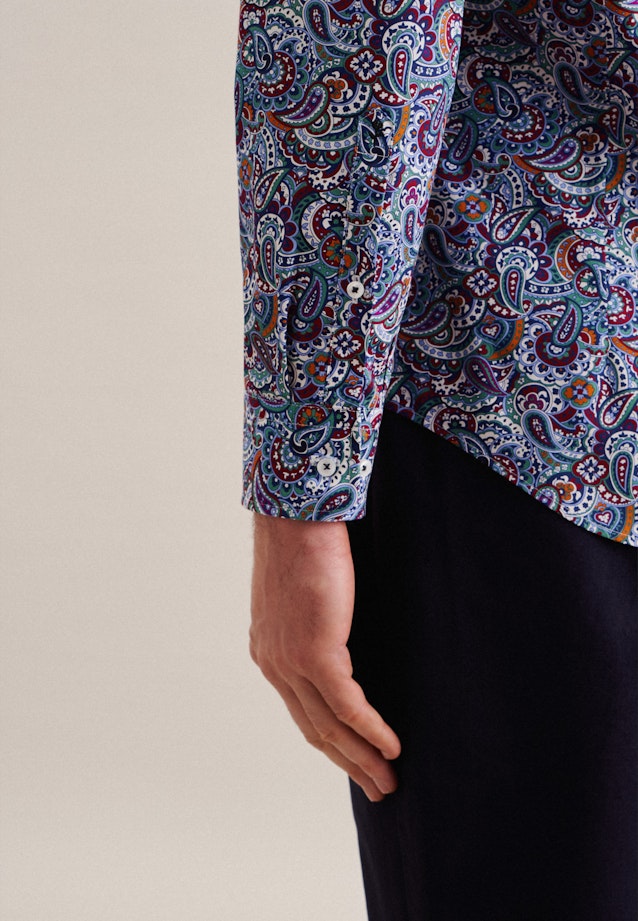 Slim Business Hemd Paisley in Grün |  Seidensticker Onlineshop