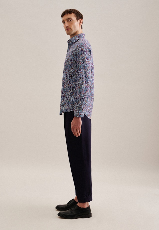 Slim Business Hemd Paisley in Grün |  Seidensticker Onlineshop