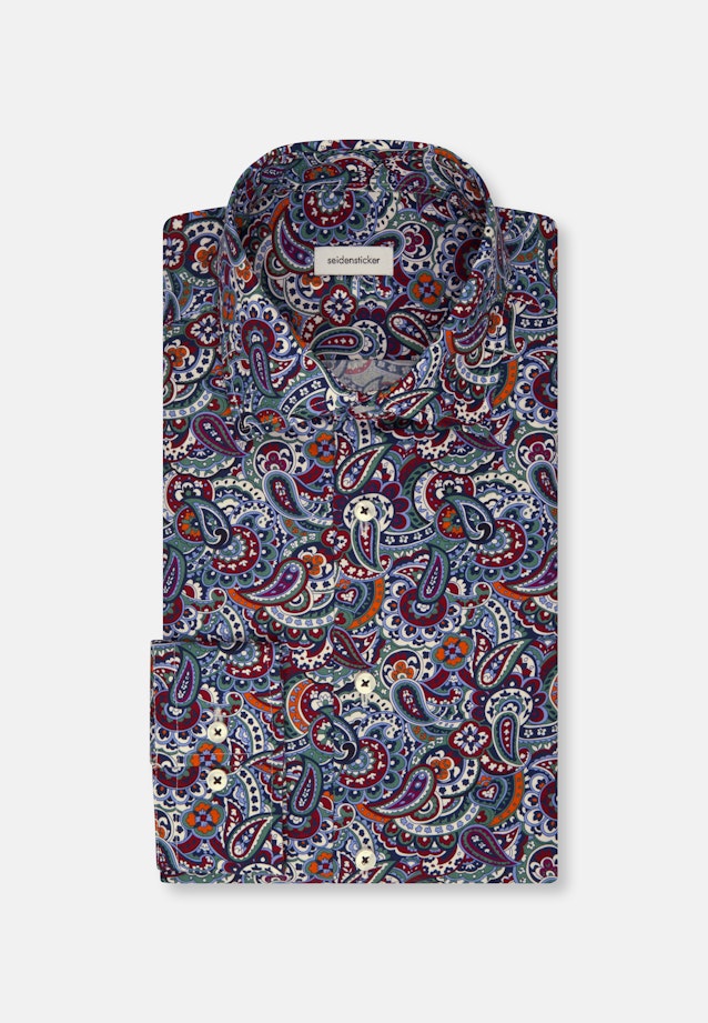 Slim Business Hemd Paisley in Grün |  Seidensticker Onlineshop