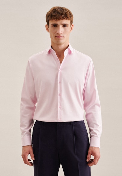 Regular Business Hemd Uni in Rosa/Pink |  Seidensticker Onlineshop