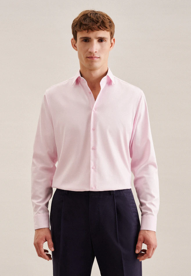 Regular Business Hemd Uni in Rosa/Pink | Seidensticker Onlineshop