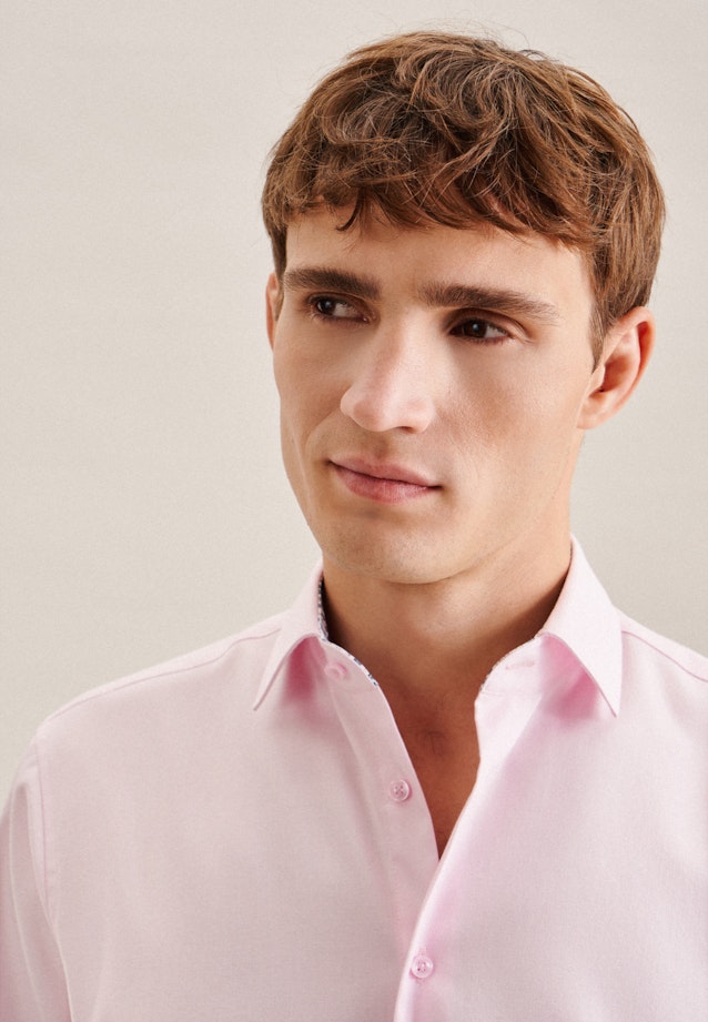 Regular Business shirt Uni in Pink |  Seidensticker Onlineshop