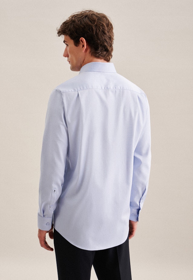Non-iron Twill Business Shirt in Regular with Kent-Collar in Light Blue | Seidensticker Onlineshop