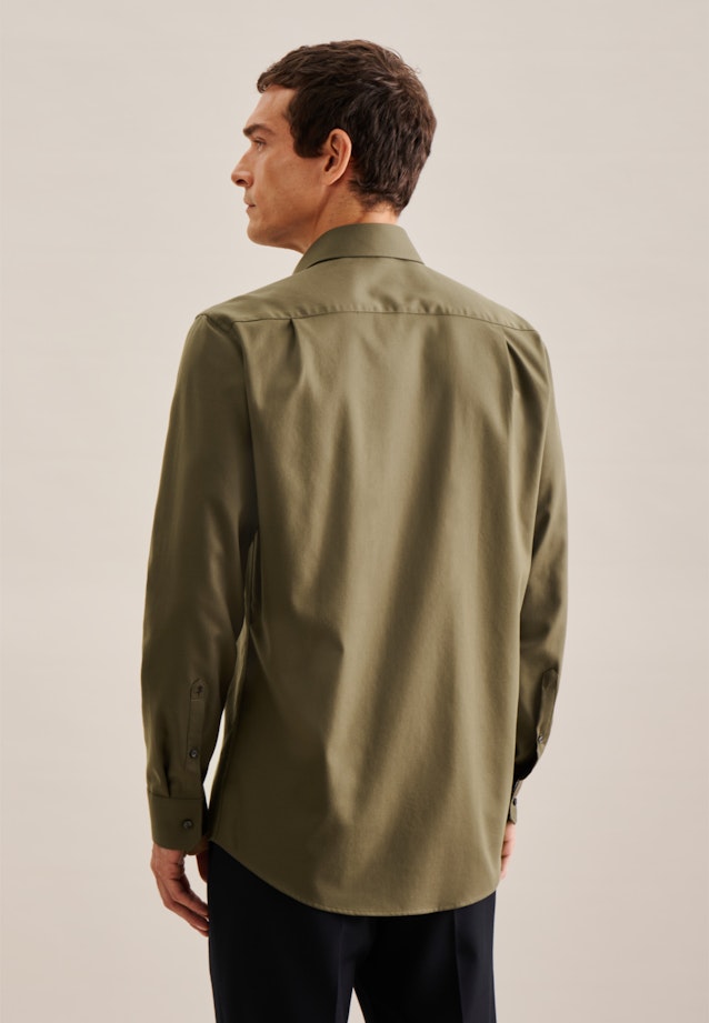 Regular Business shirt Uni in Green |  Seidensticker Onlineshop