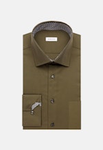 Chemise Business Regular Twill (sergé) Col Kent in Vert |  Seidensticker Onlineshop