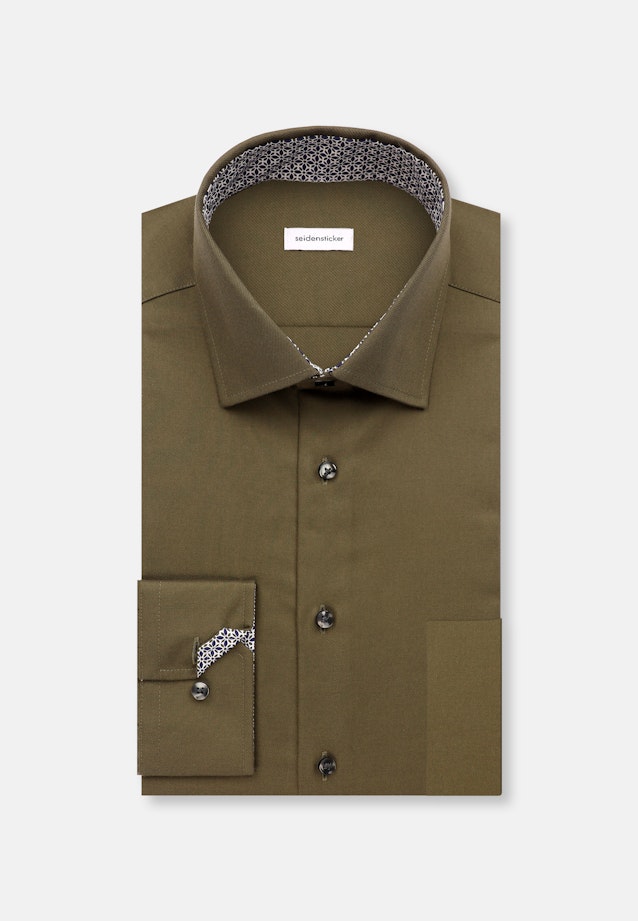 Regular Business shirt Uni in Green |  Seidensticker Onlineshop