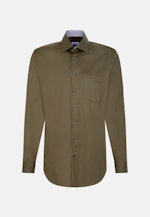 Regular Business shirt Uni in Green |  Seidensticker Onlineshop