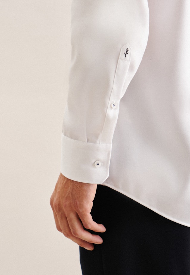 Regular Business Hemd Uni in Weiß |  Seidensticker Onlineshop