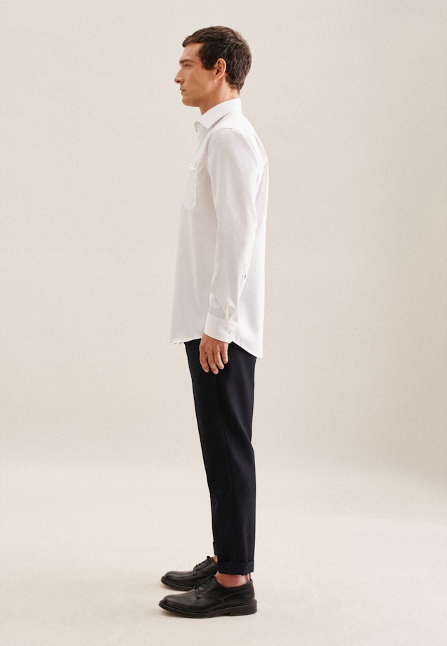 Regular Business Hemd Uni in Weiß |  Seidensticker Onlineshop