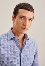 Regular Business shirt Small pattern in Light Blue |  Seidensticker Onlineshop