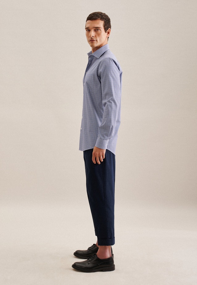 Regular Business shirt Small pattern in Light Blue |  Seidensticker Onlineshop