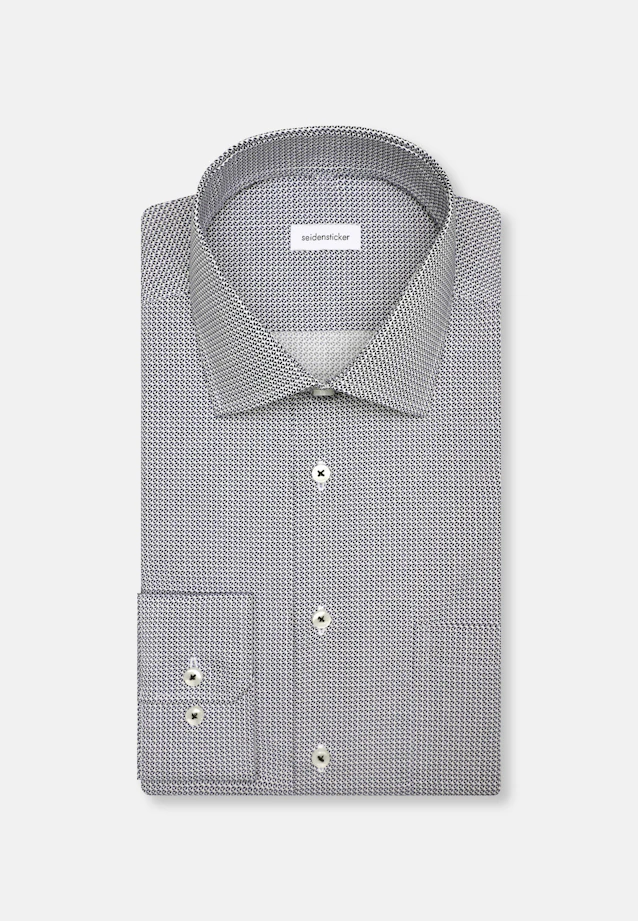 Regular Chemise d'affaires Petit motif in Bleu Moyen |  Seidensticker Onlineshop