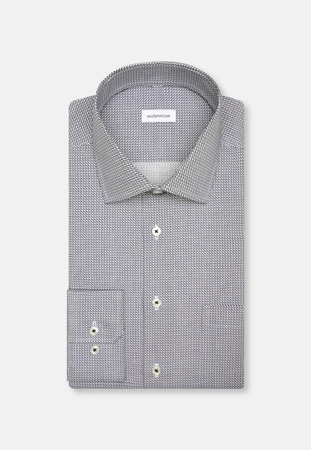 Regular Business shirt Small pattern in Medium Blue |  Seidensticker Onlineshop