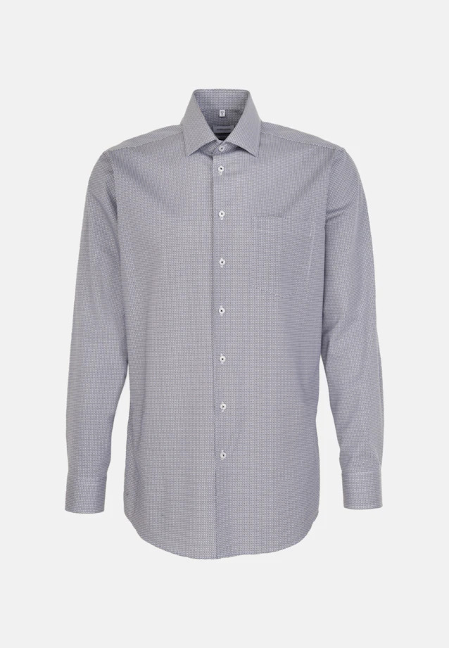 Regular Chemise d'affaires Petit motif in Bleu Moyen |  Seidensticker Onlineshop