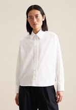 Twill Shirt Blouse in White |  Seidensticker Onlineshop