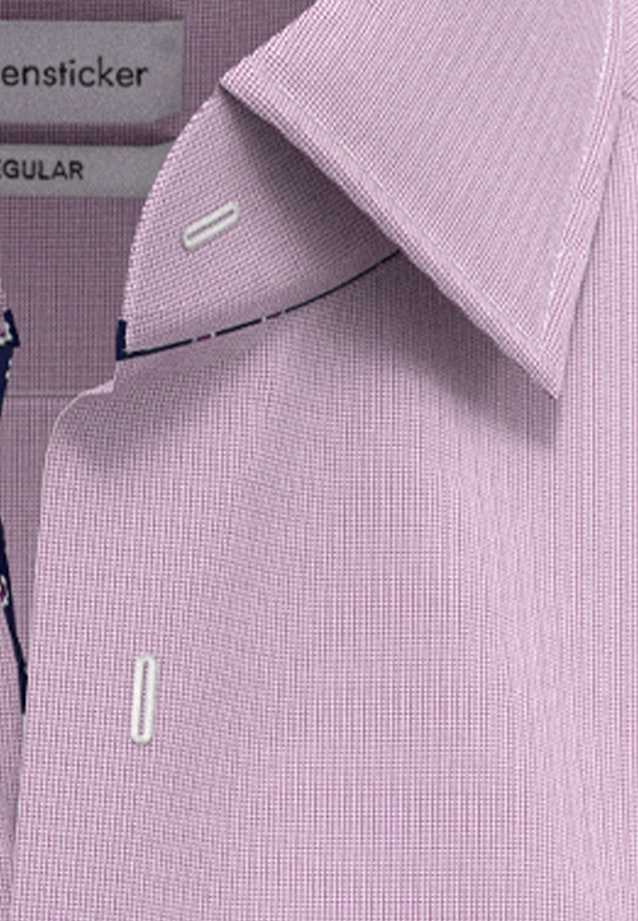 Bügelfreies Struktur Kurzarm Business Hemd in Regular mit Kentkragen in Rosa/Pink |  Seidensticker Onlineshop