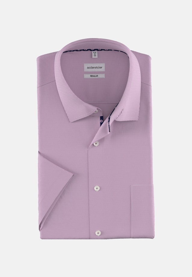 Non-iron Structure Short sleeve Business Shirt in Regular with Kent-Collar in Pink |  Seidensticker Onlineshop