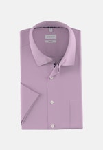 Non-iron Structure Short sleeve Business Shirt in Regular with Kent-Collar in Pink |  Seidensticker Onlineshop