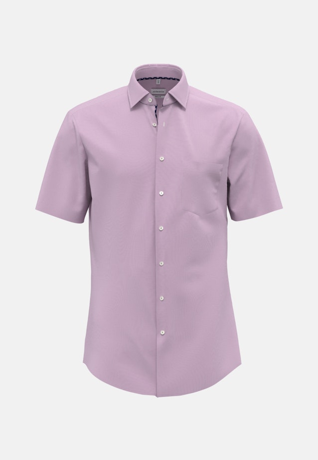 Non-iron Structure Short sleeve Business Shirt in Regular with Kent-Collar in Pink |  Seidensticker Onlineshop