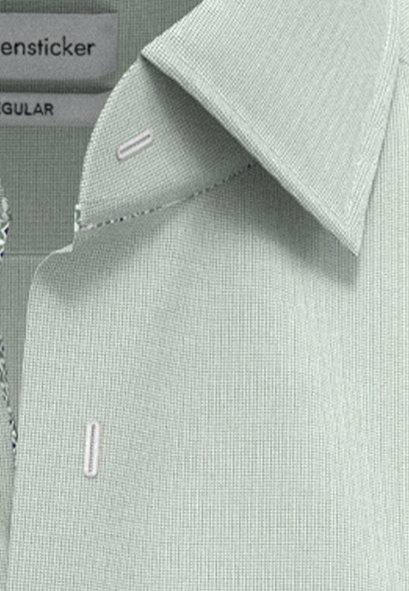 Non-iron Structure Short sleeve Business Shirt in Regular with Kent-Collar in Green |  Seidensticker Onlineshop