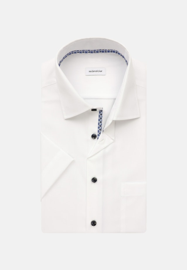 Non-iron Structure Short sleeve Business Shirt in Regular with Kent-Collar in White |  Seidensticker Onlineshop