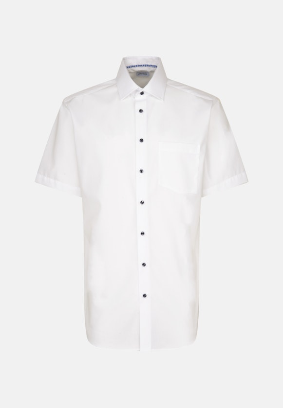 Non-iron Structure Short sleeve Business Shirt in Regular with Kent-Collar in White |  Seidensticker Onlineshop