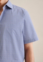 Poplin Short sleeve Business Shirt in Regular with Kent-Collar in Light Blue |  Seidensticker Onlineshop