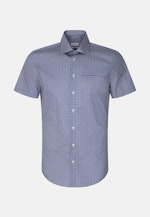 Poplin Short sleeve Business Shirt in Regular with Kent-Collar in Light Blue |  Seidensticker Onlineshop