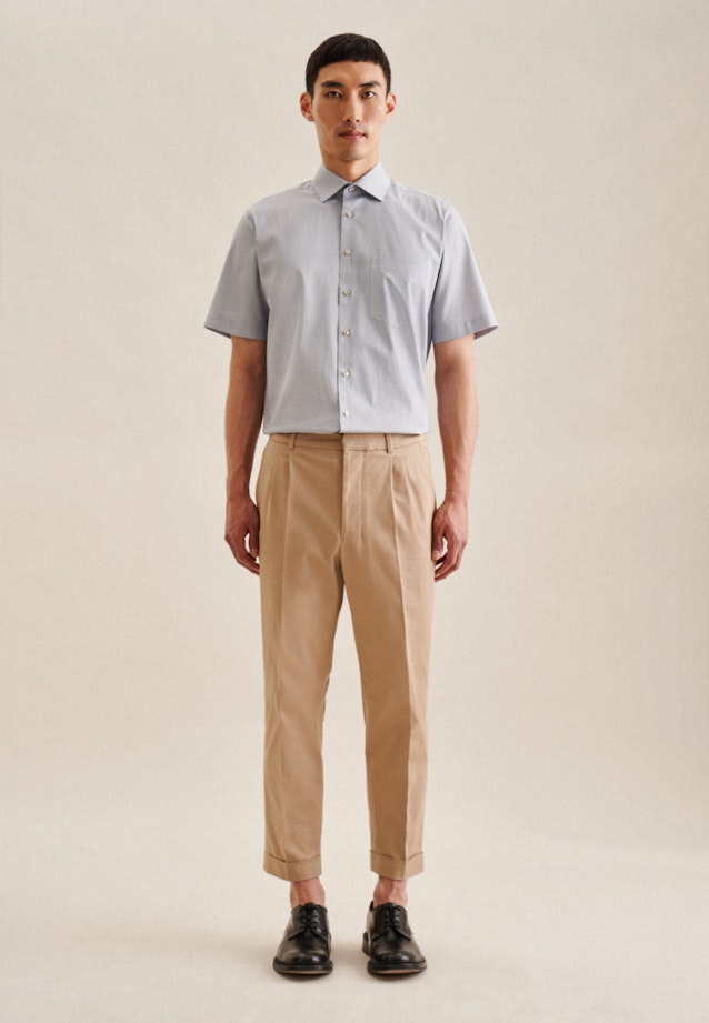 Regular Business Hemd Druck in Braun |  Seidensticker Onlineshop